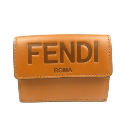 Pre-owned Leather wallets Fendi Vintage , Brown , Dames