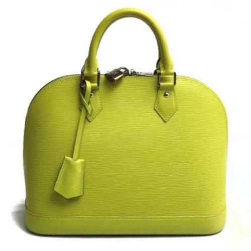 Pre-owned Leather louis-vuitton-bags Louis Vuitton Vintage , Yellow , ...