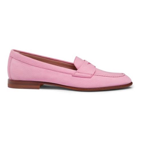 Nubuck penny loafer voor dames Santoni , Purple , Dames