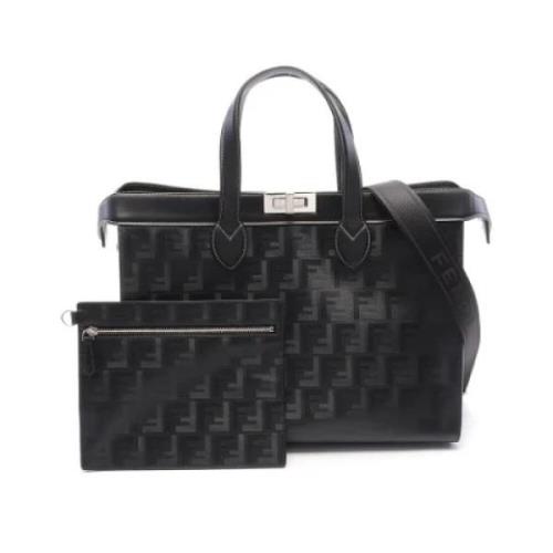 Pre-owned Leather fendi-bags Fendi Vintage , Black , Dames