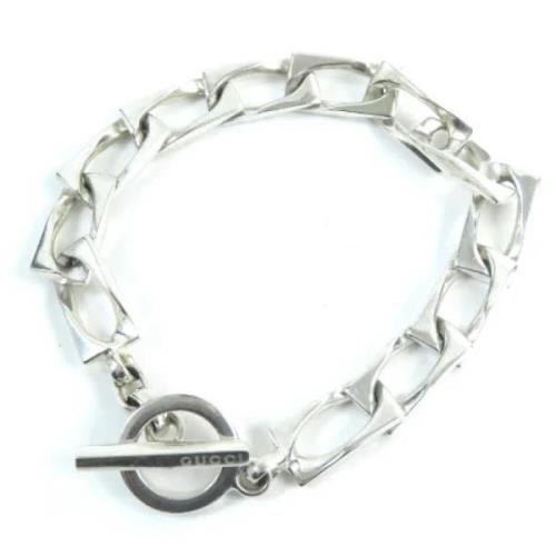 Pre-owned Metal bracelets Gucci Vintage , Gray , Dames