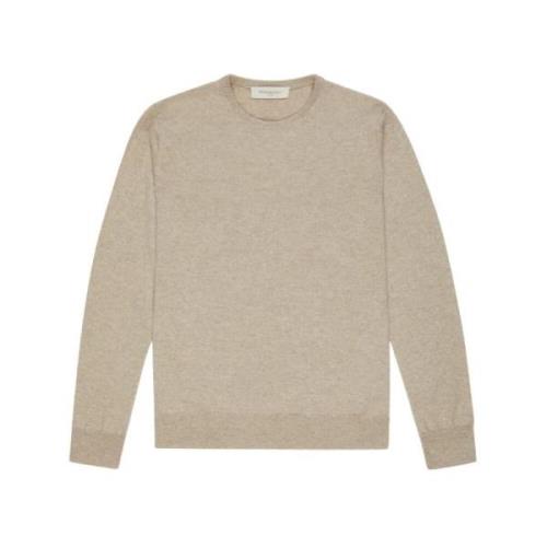 Kasjmier Crew Neck Sweater Beige Piacenza 1733 , Beige , Heren