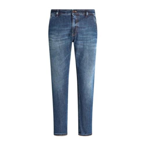 Slim-fit Denim Jeans PT Torino , Blue , Heren