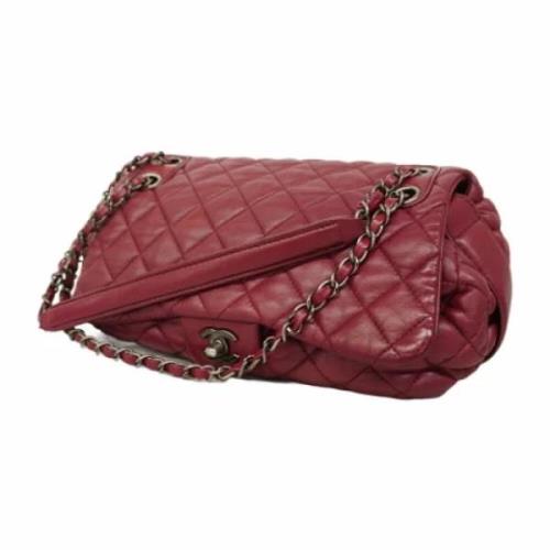 Pre-owned Leather chanel-bags Chanel Vintage , Red , Dames