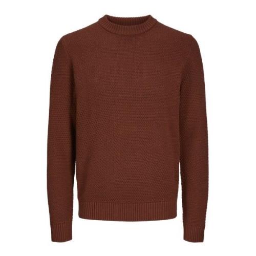 Eaton Knit Trui Jack & Jones , Brown , Heren