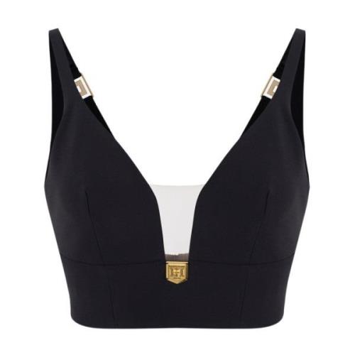 Stijlvolle TOP voor modeliefhebbers Elisabetta Franchi , Black , Dames