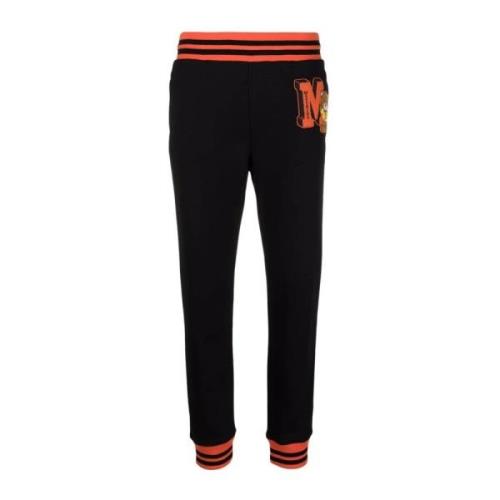 Casual Zwarte Katoenen Broek Moschino , Black , Dames