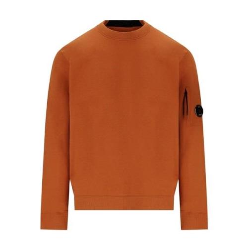 Oranje Diagonaal Verhoogd Fleece Sweatshirt C.p. Company , Orange , He...