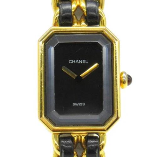 Pre-owned Metal watches Chanel Vintage , Black , Dames