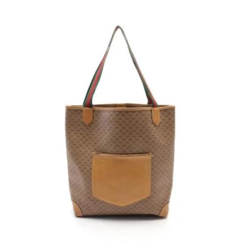 Pre-owned Canvas totes Gucci Vintage , Beige , Dames