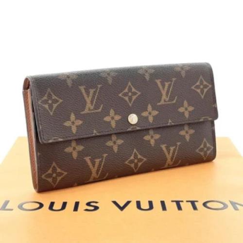 Pre-owned Fabric wallets Louis Vuitton Vintage , Brown , Dames