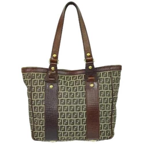 Pre-owned Canvas totes Fendi Vintage , Brown , Dames