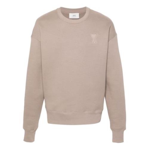 Casual Beige Sweatshirt Ami Paris , Beige , Dames