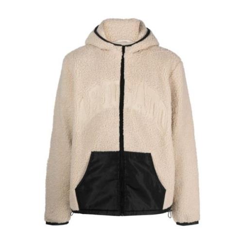 Casual Beige Fleece Jacket Axel Arigato , Beige , Heren