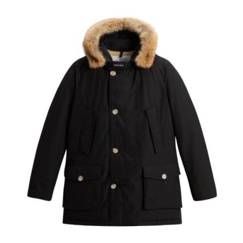 Arctic Parka met bont capuchon Woolrich , Black , Heren