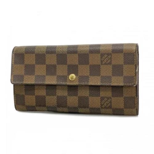 Pre-owned Fabric wallets Louis Vuitton Vintage , Brown , Dames