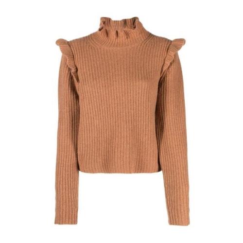 Bruine Wollen Turtleneck Sweater See by Chloé , Brown , Dames