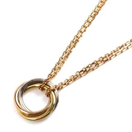 Pre-owned Rose Gold necklaces Cartier Vintage , Yellow , Dames