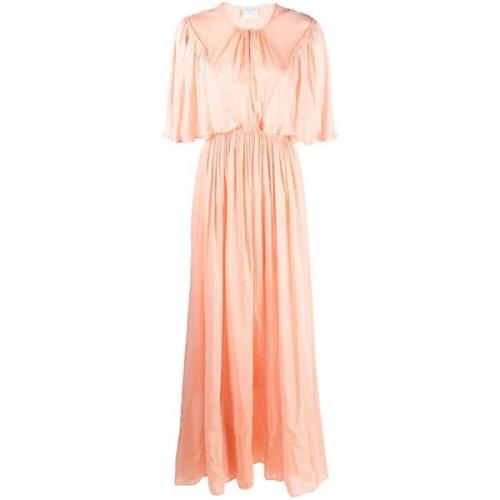 Betoverende Lange Maxi Jurk Roze Forte Forte , Pink , Dames