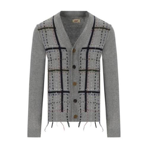 Geruite wol-kasjmier vest Bob , Gray , Heren