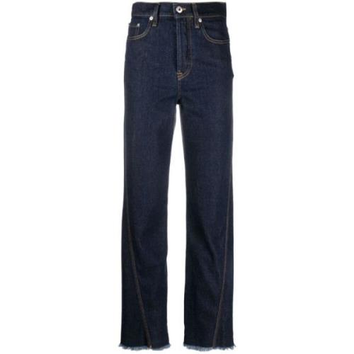 Blauwe Wide Leg Denim Jeans Lanvin , Blue , Dames