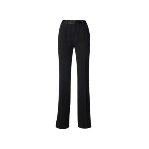 Wijd uitlopende enkelpants Manila Grace , Black , Dames