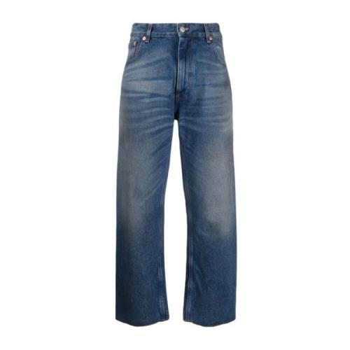 Blauwe Wide Leg Jeans MM6 Maison Margiela , Blue , Dames