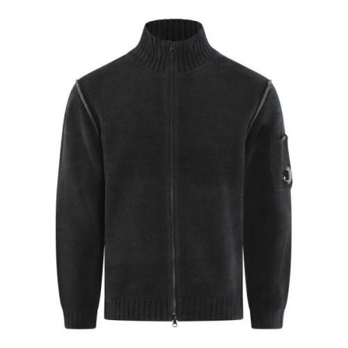 Stijlvolle gebreide cardigan voor heren C.p. Company , Black , Heren