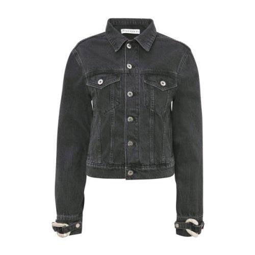 Zwarte Denim Trucker Jack JW Anderson , Black , Dames