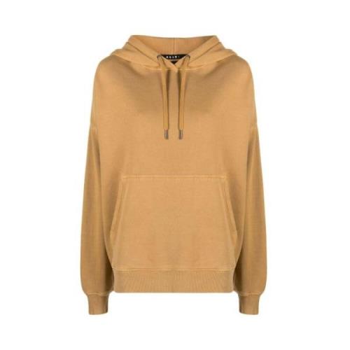 Zongebruinde Oranje Katoenen Hoodie Ksubi , Orange , Dames