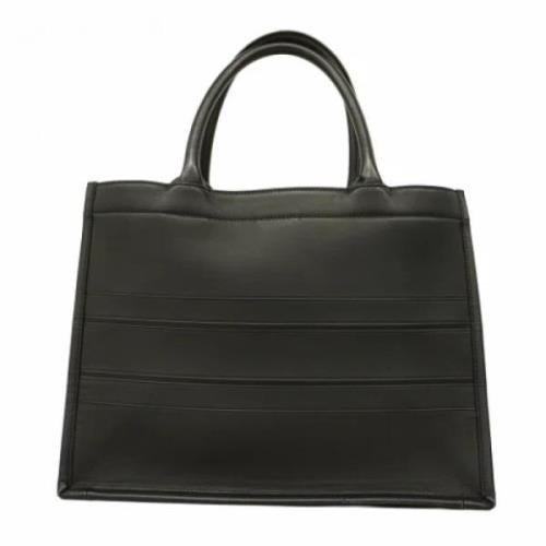 Pre-owned Leather totes Dior Vintage , Black , Dames