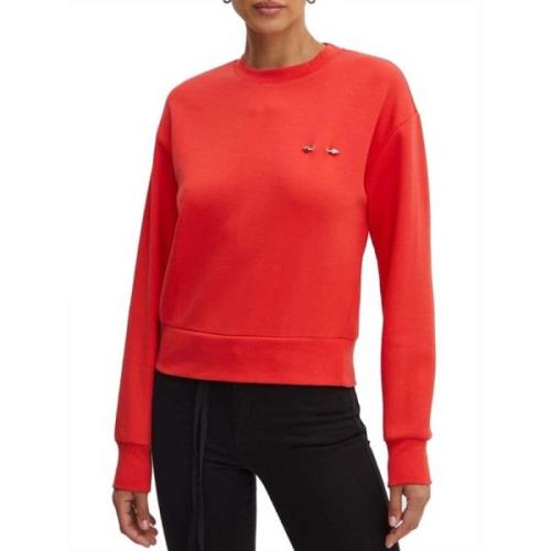 Rode Dames Sweatshirt Elegant Ontwerp Patrizia Pepe , Red , Dames