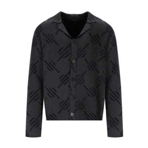 Monogram Donkergrijze Vest Daily Paper , Black , Heren