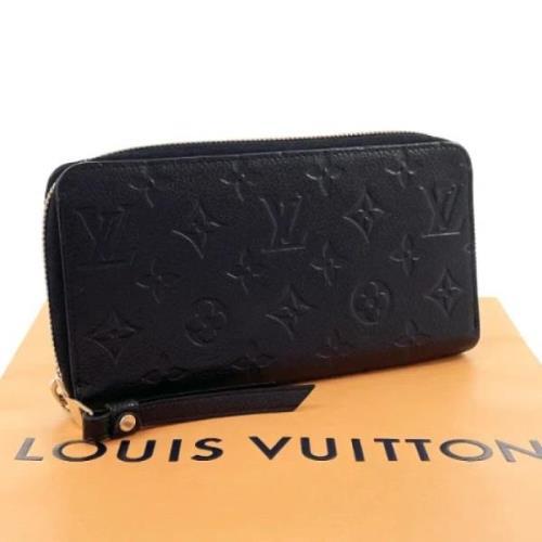 Pre-owned Canvas wallets Louis Vuitton Vintage , Black , Dames