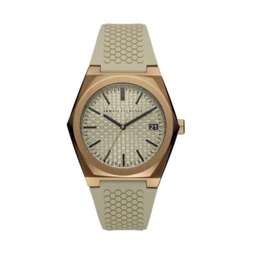 Herenmode Kwarts Analoge Horloge Armani Exchange , Brown , Unisex