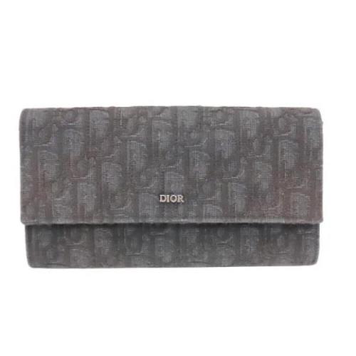 Pre-owned Fabric wallets Dior Vintage , Black , Dames