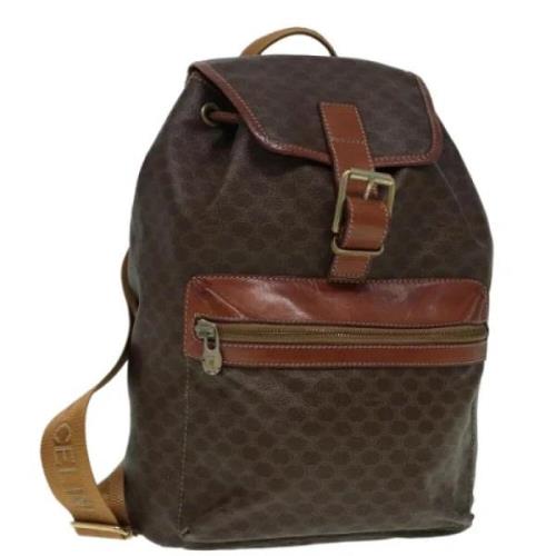 Pre-owned Canvas shoulder-bags Celine Vintage , Brown , Dames