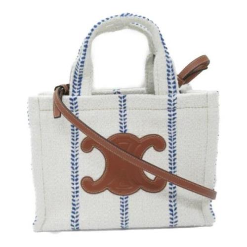 Pre-owned Leather totes Celine Vintage , White , Dames