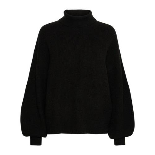 Zwarte Rollneck Pullover Sweater Lunamw My Essential Wardrobe , Black ...