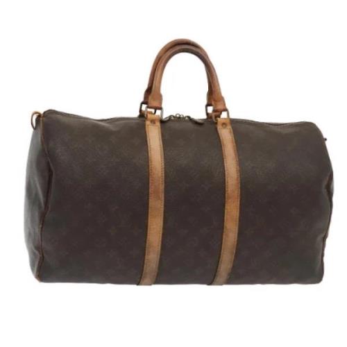 Pre-owned Canvas travel-bags Louis Vuitton Vintage , Brown , Dames