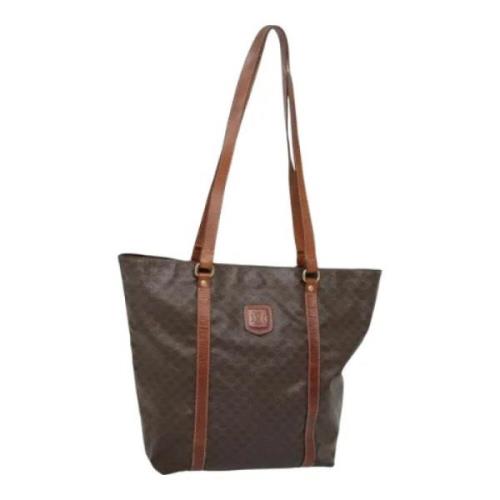 Pre-owned Canvas handbags Celine Vintage , Brown , Dames