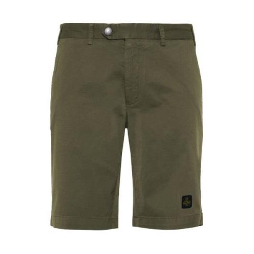 Elegante Beige Bermuda Shorts met Logopatch RefrigiWear , Green , Here...