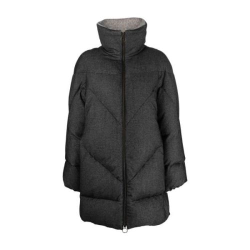 Alpaca Casual Puffer Jas in Grijs Eleventy , Gray , Dames