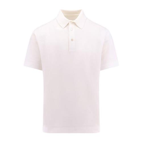 Geborduurd Piqué Katoenen Poloshirt Givenchy , White , Heren