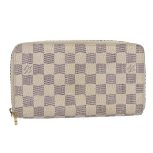 Pre-owned Canvas wallets Louis Vuitton Vintage , White , Dames