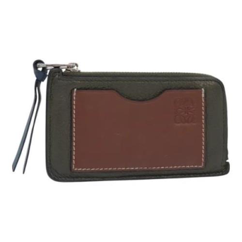 Pre-owned Leather wallets Loewe Pre-owned , Brown , Dames