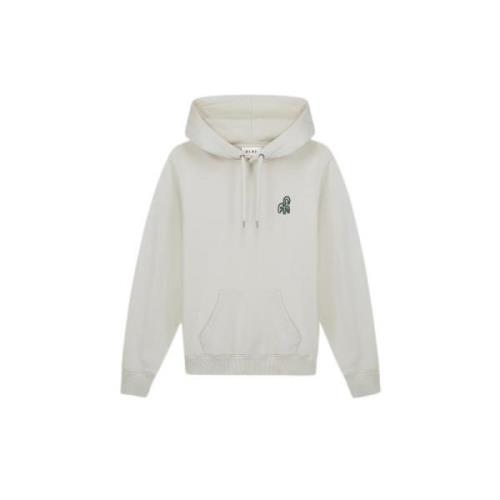 Minimalistische Logo Hoodie voor Comfort en Stijl Olaf Hussein , Beige...