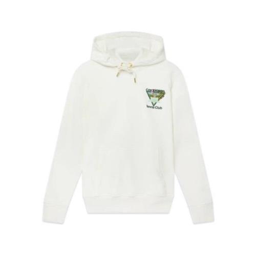 Sporty Tennis Club Icon Hoodie Casablanca , White , Heren