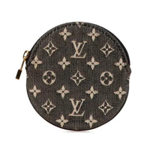 Pre-owned Canvas wallets Louis Vuitton Vintage , Black , Dames