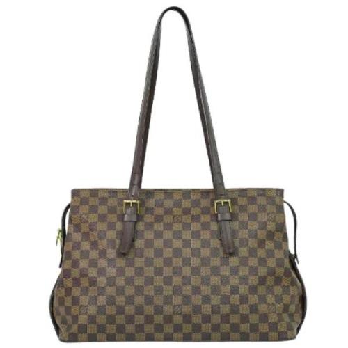 Pre-owned Canvas totes Louis Vuitton Vintage , Brown , Dames